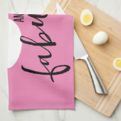 Linge De Cuisine 50 et cadeau fabuleux 50e fête d'anniversaire rose (Quart Plié)