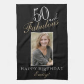 Linge De Cuisine 50 et fabuleux Elegant 50e Anniversaire Photo (Vertical)
