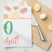 Linge De Cuisine 50e anniversaire Orange Funny Aquarelle Flower (Quart Plié)