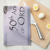 Linge De Cuisine 50e personnalisation Nom de l'ordre Anniversaire C (Quart Plié)