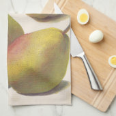 Linge De Cuisine 5 poires vintages illustrées (Quart Plié)