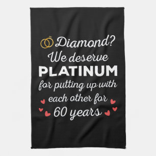 Linge De Cuisine 60ème anniversaire du Mariage I - Diamond Funny Co