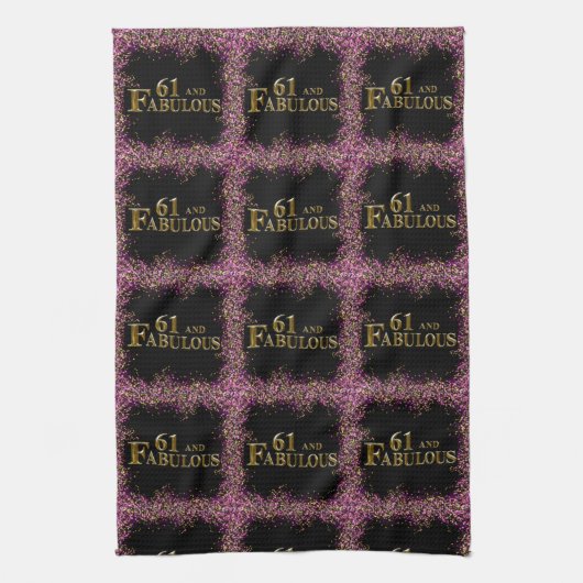 Linge De Cuisine 61e anniversaire  (Vertical)