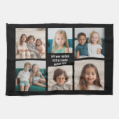 Linge De Cuisine 6 Collage photo minimaliste - avec texte blanc (Horizontal)