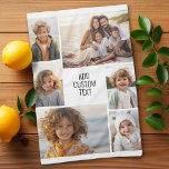 Linge De Cuisine 6 photo collage - arrière - plan blanc - texte noi<br><div class="desc">6 photos dans un motif inégal entourent une ouverture pour trois lignes de texte. Utilisez 2 photos recadrées carrés et 4 photos verticales pour faire ce travail! L'arrière - plan est blanc. Si vous voulez modifier les couleurs,  cliquez sur l'espace design avancé et voir plus de choix.</div>