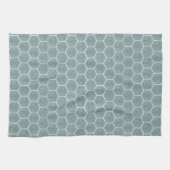 Linge De Cuisine 6 Photo Collage - funky honeycomb motif - blanc (Horizontal)