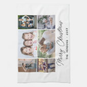 Linge De Cuisine 6 Photo Collage Joyeux Noël Famille (Vertical)