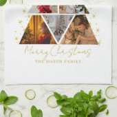 Linge De Cuisine 6 Photo Tree Shape Christmas Card (Plié)