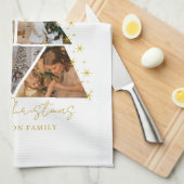 Linge De Cuisine 6 Photo Tree Shape Christmas Card (Quart Plié)