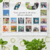 Linge De Cuisine 70e anniversaire Modèle photo de famille (Plié)