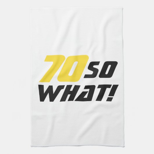 Linge De Cuisine 70e anniversaire Motivational Funny Positif Modern (Vertical)