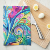 Linge De Cuisine 70s 60s Psychedelic Hippy Retro Hip (Quart Plié)