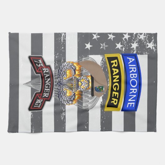 Linge De Cuisine 75e Régiment de Rangers "Sua Sponte" (Horizontal)