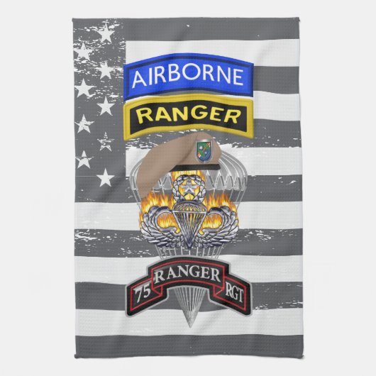 Linge De Cuisine 75e Régiment de Rangers "Sua Sponte" (Vertical)