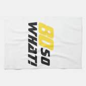 Linge De Cuisine 80e anniversaire Motivational Funny Positif Modern (Horizontal)