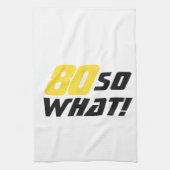 Linge De Cuisine 80e anniversaire Motivational Funny Positif Modern (Vertical)