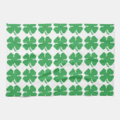Linge De Cuisine 8 bits Pixel Lucky Four Leaf Clocher (Horizontal)