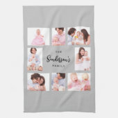 Linge De Cuisine 8 Sections Family Photo in Gray Frame (Vertical)