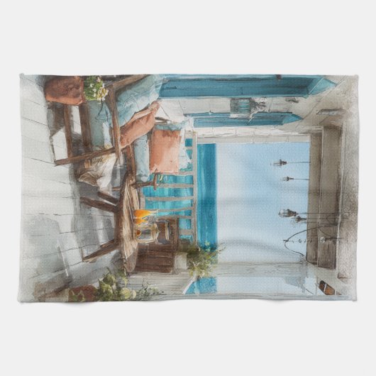 Linge De Cuisine A Cosy Seaside Balcony (Horizontal)