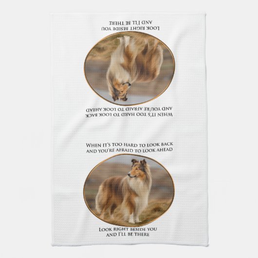 Linge De Cuisine À Côté De Vous Collie (Vertical)