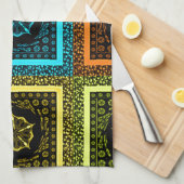 Linge De Cuisine À damiers d'Afrique Imprimer (Quart Plié)