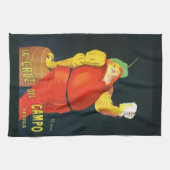 Linge De Cuisine A Funny Fat Lady Drinking Beer (Horizontal)