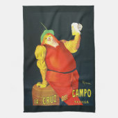 Linge De Cuisine A Funny Fat Lady Drinking Beer (Vertical)