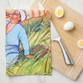 Linge De Cuisine À L'Oasis (Quart Plié)