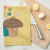 Linge De Cuisine À petits pois et petits gâteaux (Quart Plié)