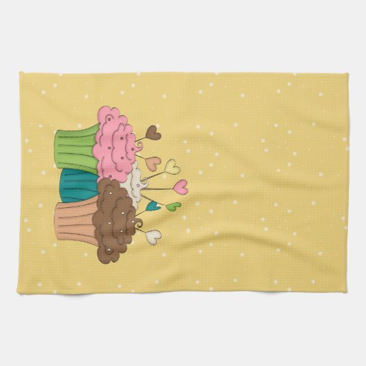 Linge De Cuisine À petits pois et petits gâteaux (Horizontal)