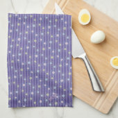 Linge De Cuisine À petits pois violets (Quart Plié)