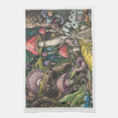 Linge De Cuisine A psychedelic woodland decorative tea towel (Vertical)