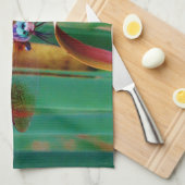 Linge De Cuisine A teal Eyed Dragonfly with cattails (Quart Plié)