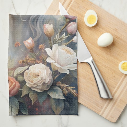 Linge De Cuisine A White Horse  (Quart Plié)