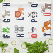 Linge De Cuisine ABCs animal - alphabet (Plié)