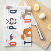 Linge De Cuisine ABCs animal - alphabet (Quart Plié)