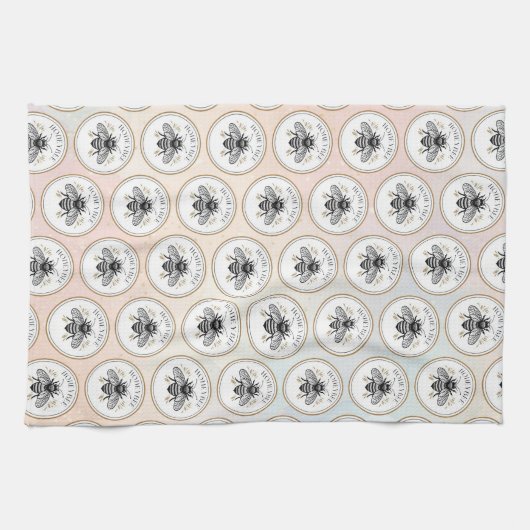 Linge De Cuisine Abeille à miel (Horizontal)