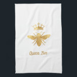 Linge De Cuisine abeille de la reine du faux papier<br><div class="desc">veuillez noter que ce produit imprimé n'a pas de véritable feuille</div>