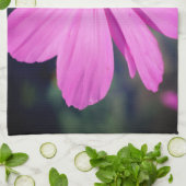 Linge De Cuisine Abeille De Miel Sur Fleur De Cosmos Rose (Plié)