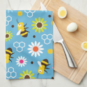 Linge De Cuisine Abeille & Fleurs (Quart Plié)