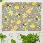 Linge De Cuisine Abeille grise (Plié)