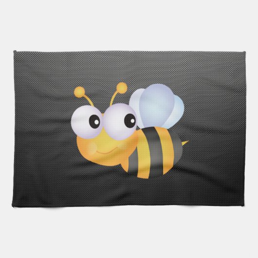 Linge De Cuisine Abeille mignonne ; Lisse (Horizontal)