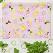 Linge De Cuisine Abeille Rose (Plié)