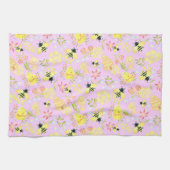 Linge De Cuisine Abeille Rose (Horizontal)