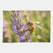 Linge De Cuisine Abeille sur lavande (Horizontal)