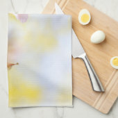 Linge De Cuisine Abeille Sur Une Fleur De Cerise (Quart Plié)