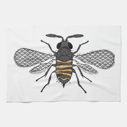 Linge De Cuisine Abeille vintage (Horizontal)