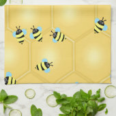 Linge De Cuisine Abeilles bourdonnant (Plié)