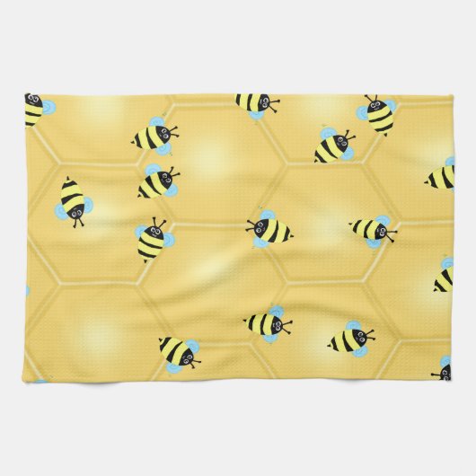 Linge De Cuisine Abeilles bourdonnant (Horizontal)