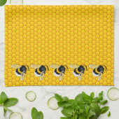 Linge De Cuisine Abeilles de miel (Plié)